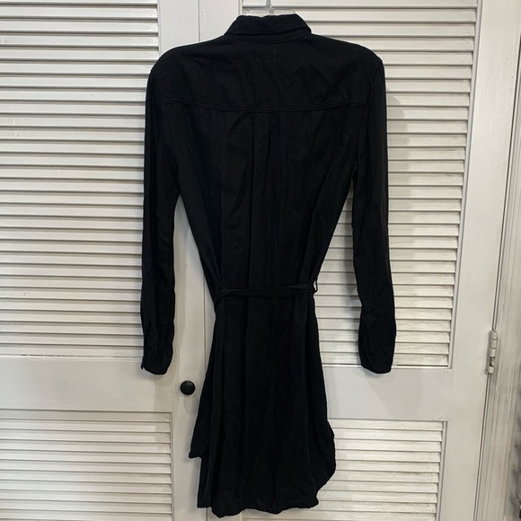 Sneak Peek Black Button Up Dress - Picture 6 of 6